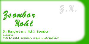 zsombor mohl business card